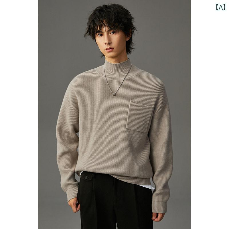 メンズ タートルネック 分かりやすい w 2 x 冬 タートルネックティーシャツ メンズ ティーシャツ 影ぼうし 心地好い いの一番
