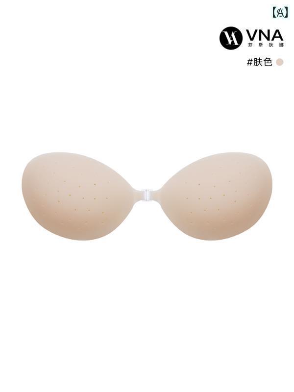 シリコン ブラ フィット感 フル シリコン 通気性 カップ VNA Fdina シームレス ポケット レス インビジブル ブラ ニップル カバー レディース ドレス用