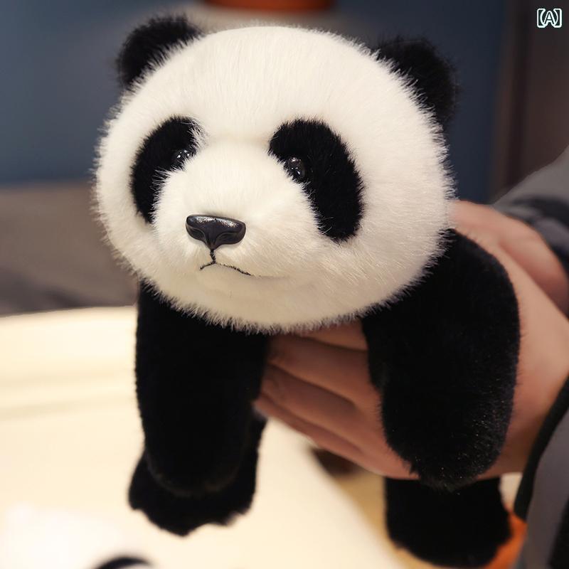 動物 ぬいぐるみ かわいい パパ パンダ 人形 シミュレーション 成都 ジャイアントパンダ 花 ぬいぐるみ 女の子 枕 睡眠 ソフト