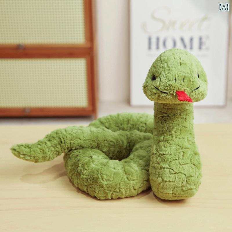 動物 ぬいぐるみ かわいい 英国 スティーブ スネーク かわいい 柔らかい 人形 赤ちゃんを 落ち着かせる ぬいぐるみの おもちゃ 仲間 ギフト ヘビ 年の マスコット