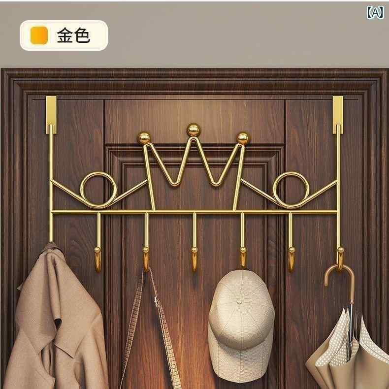 【楽天市場】収納 フック 用品 ドアフック パンチ フリー 強力 洋服 フック ラック 壁掛け 帽子 キー 収納：北摂軽太郎便