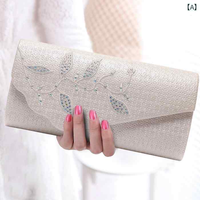 クラッチバッグ レディース 新 刺繍 パーティー クラッチ レディース チェーン 小さい バッグ チャイナ 社交 界 イブニングドレス