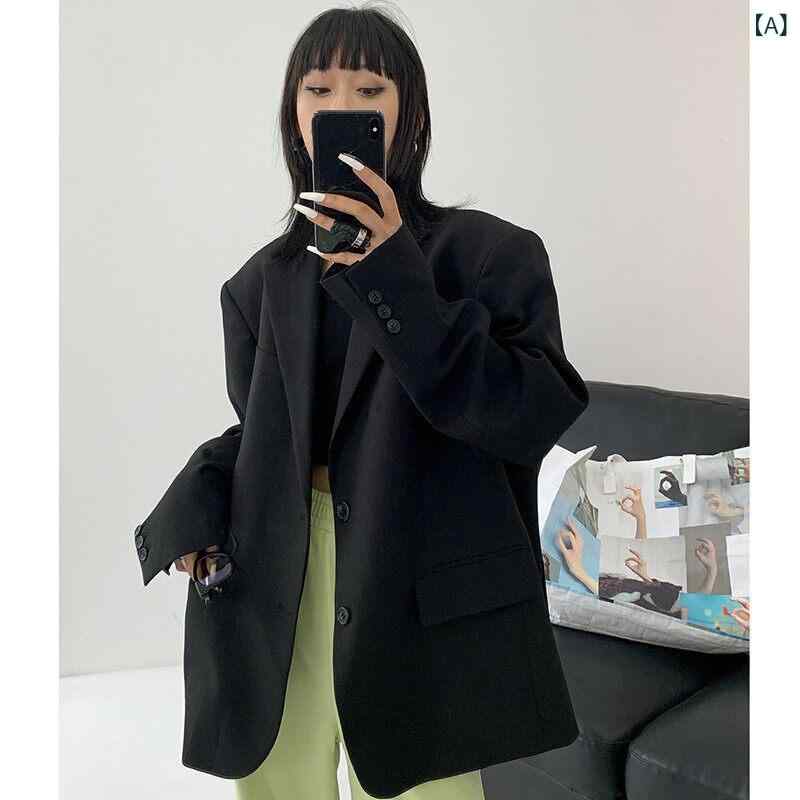 背広 上衣 レディース 成人女性用 黒いこと スモール 背広 上衣 2025 烏兎服の 厚地の外套 大きさ 心地好い ハイエンド