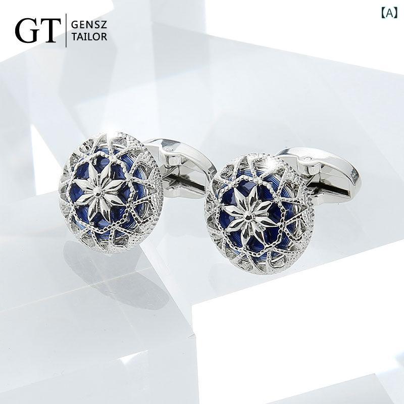 メンズカフスリンク GT 士君子 チェン レトロ バロック 工芸 カフスリンク フレンチ プルオーバー 折り返し ネイル メンズ 流行り物 商行為 差し上げ物 ボックス席