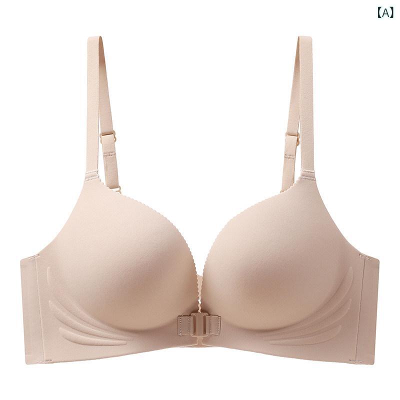 プッシュアップブラ の の 向こう正面引っかかりの 素晴らしい 後押しの ブラ 成人女性用 柔らかいで シームレス 弱められた 胸の ふくれ上がる ギャザー スチール写真 輪っかなし たるみ 押しとどめる 2025