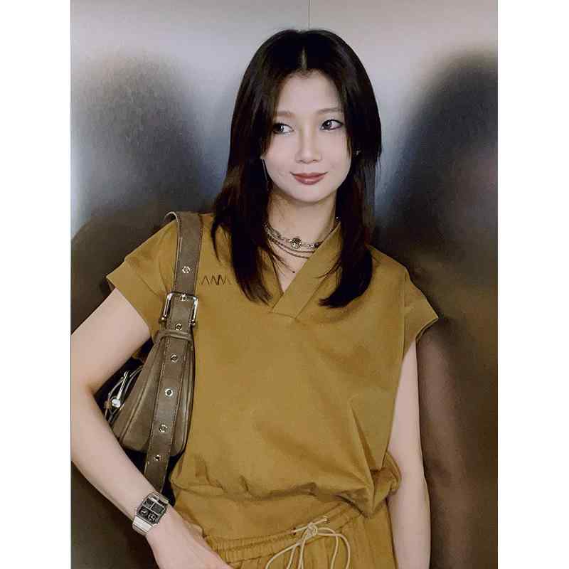 Tシャツ レディース カットソー 半袖 トップス コットン 綿 落肩 ドロップショルダー カジュアル スポーツ 散歩 ウォーキング 運動用 ゆったり 大きいサイズ 体型カバー 着痩せ 細見え プラスサイズ 無地 普段着 ルームウェア デイリーユース シン|北摂軽太郎便