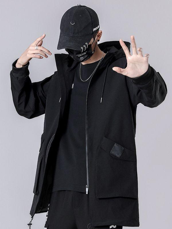 春秋 メンズ 防風 ジャケット シンプル スタイリッシュ 個性的 ゆったり カジュアル フィット 日常使い アウトドア コーデ アウター