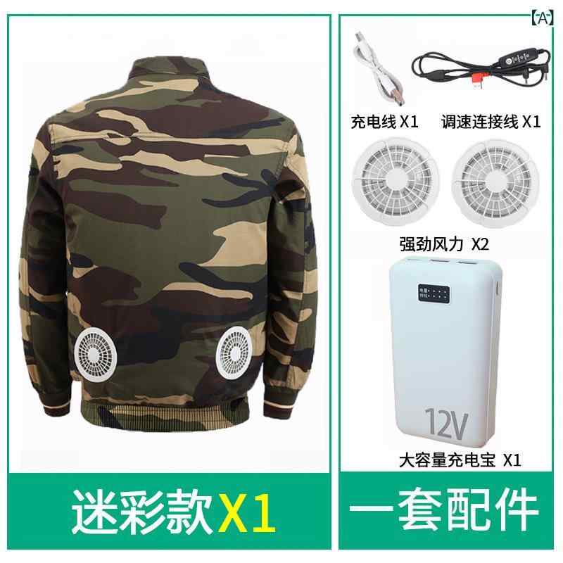 作業服 メンズ 夏用 冷却 ファン付き 暑さ対策 吸湿速乾 軽量 通気性 労働者向け 接触冷感 モバイルバッテリー対応 涼しい 機能性