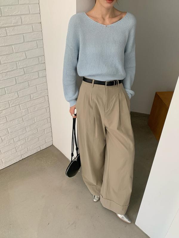 レディース 広広としたズボン下 春 ゆったり ストレートレッグ 背広ズボン下 曲線状の形影ぼうし 百搭 軽さ 伸縮性 通い用 普段使い