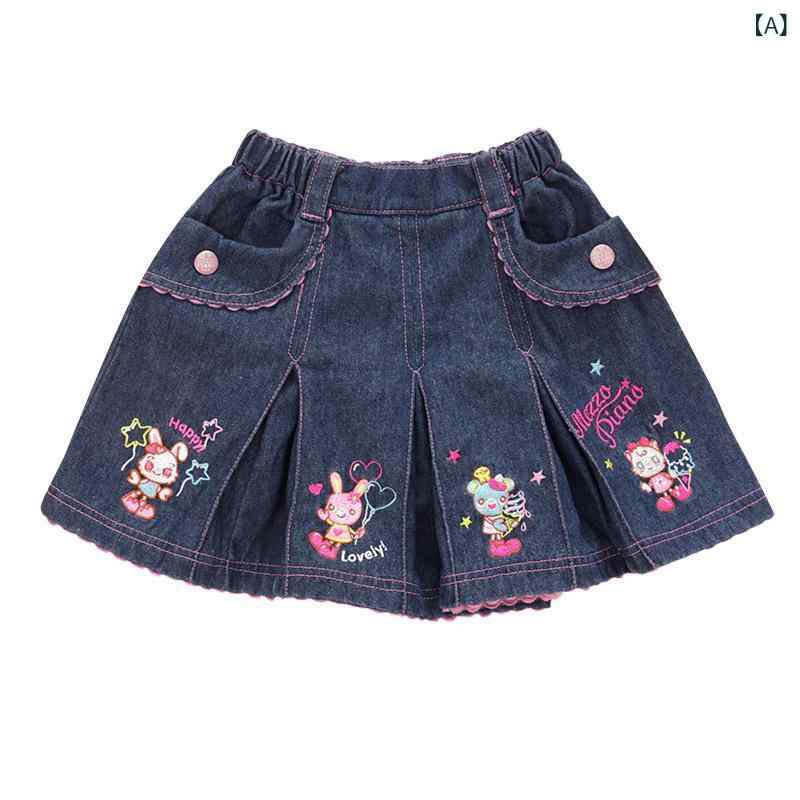 女の子 プリンセス スカートパンツ かわいい ウサギ 刺繍 ハート モチーフ アルファベット レース ショートパンツ キッズ カジュアル 普段使い コットン 素材 軽量 伸縮性