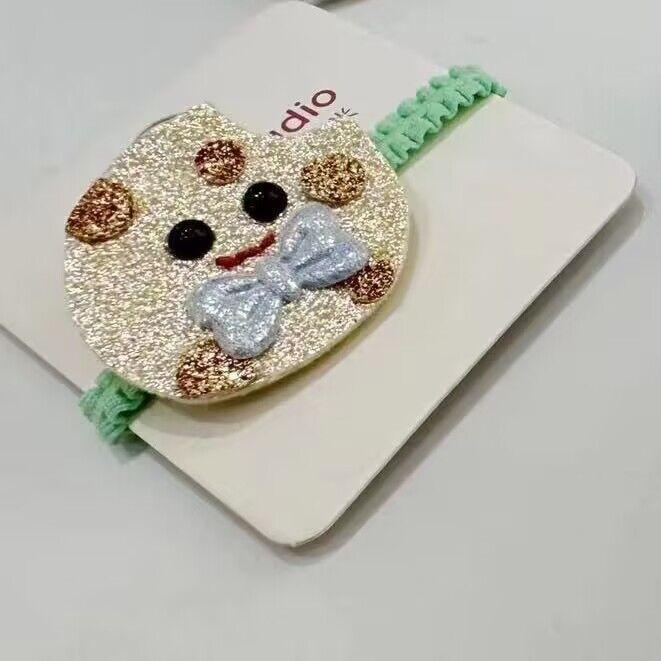 お嬢さん用 髪の毛予防医学 愛くるしい クリーム西洋菓子 ポンチ絵柄 スパンコール 韓国 髪に愛想のいい 周囲の状況に愛想のいい 髪の毛輪っか 髪の毛飾りつけ 予防医学 伸縮性 軽さ 普段使い