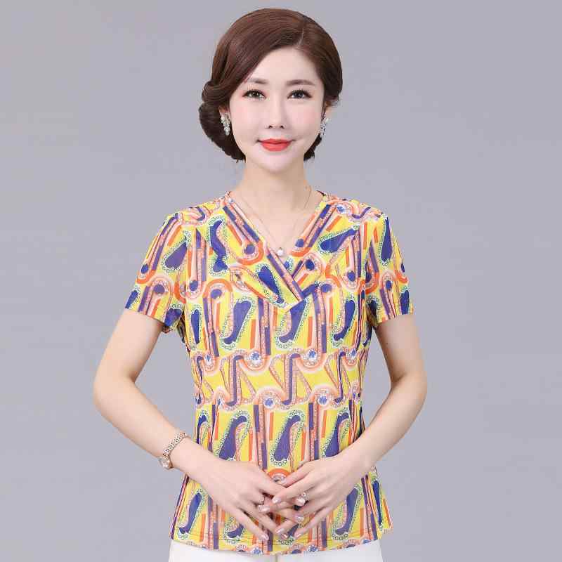 Tシャツ レディース 大きいサイズ トップス 半袖 Vネック メッシュ 切り替え 透け感 ゆったり 体型カバー 着痩せ お腹周りカバー 接触冷感 再生繊維 シアー素材 カットソー 大人かわいい きれいめ カジュアル 普段着 通勤用 母の日 ギフト 涼しい|北摂軽太郎便