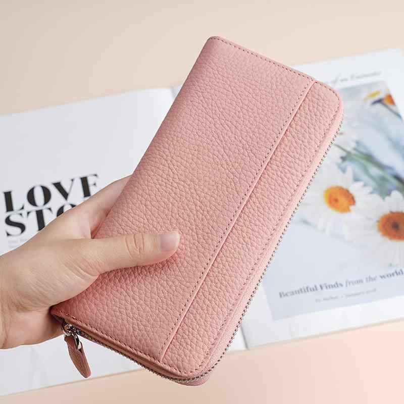 レディース ハンドバッグ 革 多機能 ロングタイプ カード入れ 財布 小銭入れ ファスナー 手持ち 普段使い 通勤 軽量 女性用 鞄