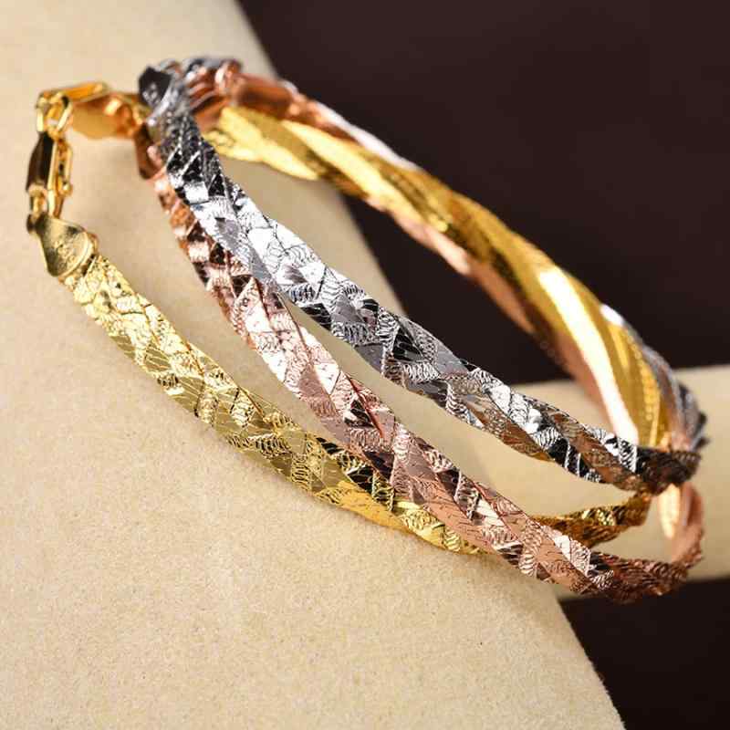 ブレスレット 女性用 銀 3連 水晶チェーン シルバーアクセサリー クリスタル装飾 ファッションジュエリー シンプル 日常使い スタイリッシュ 手元コーディネート