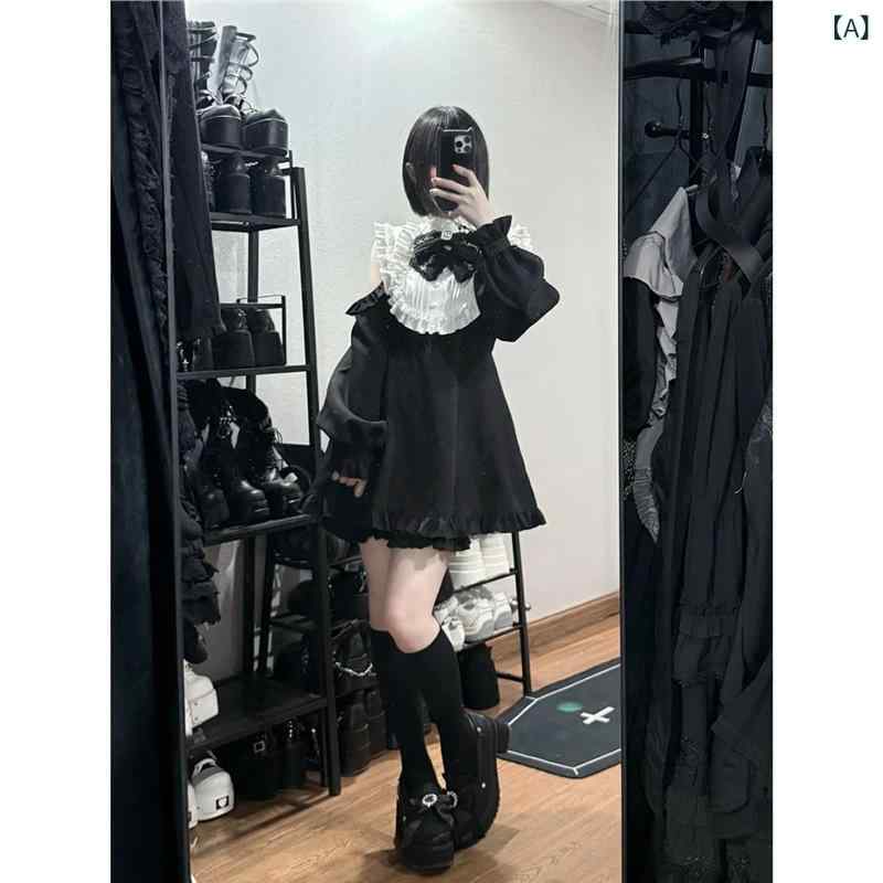レディース オフショルダー ワンピース ショートパンツ セット フリル ミニスカート 日系 かわいい スタイル 個性的 アジアン 肩出し トップス ボトムス コーディネート 軽やか シルエット 女性らしい ガーリー ファッション