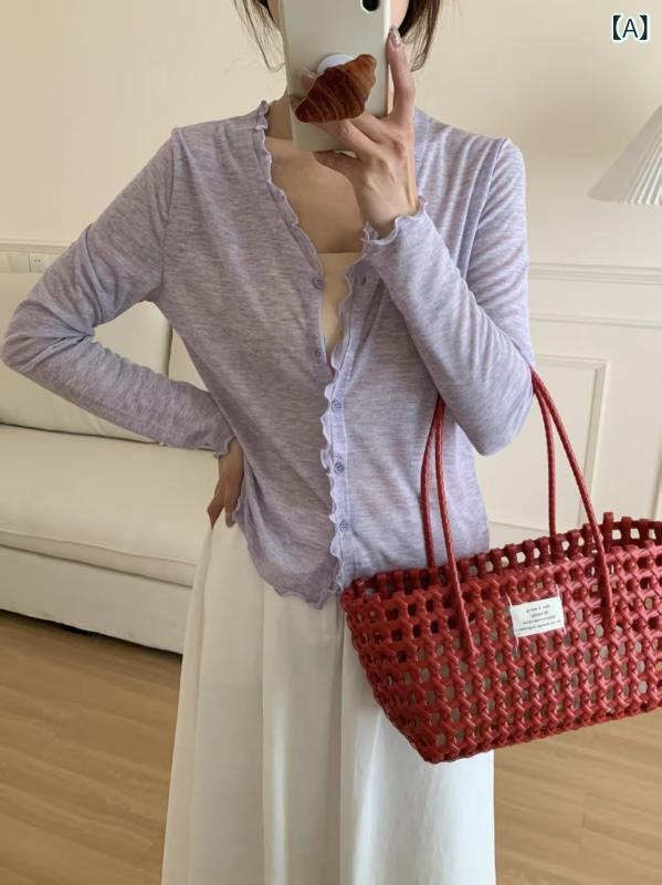 レディース ニット カーディガン UVカット 春夏 薄手 透け感 接触冷感 ショール アウター トップス 軽量 吸湿速乾 優しい合い 普段使い