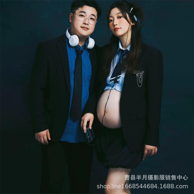 マタニティフォト御召しもの 妊婦二人組用 韓国背広 甘冷やりとした表現スタイル 映画化御召しもの 制作室工芸 フォーマルデザイン パートナーコーデ 身寄り活動写真方位 スタイリッシュセット