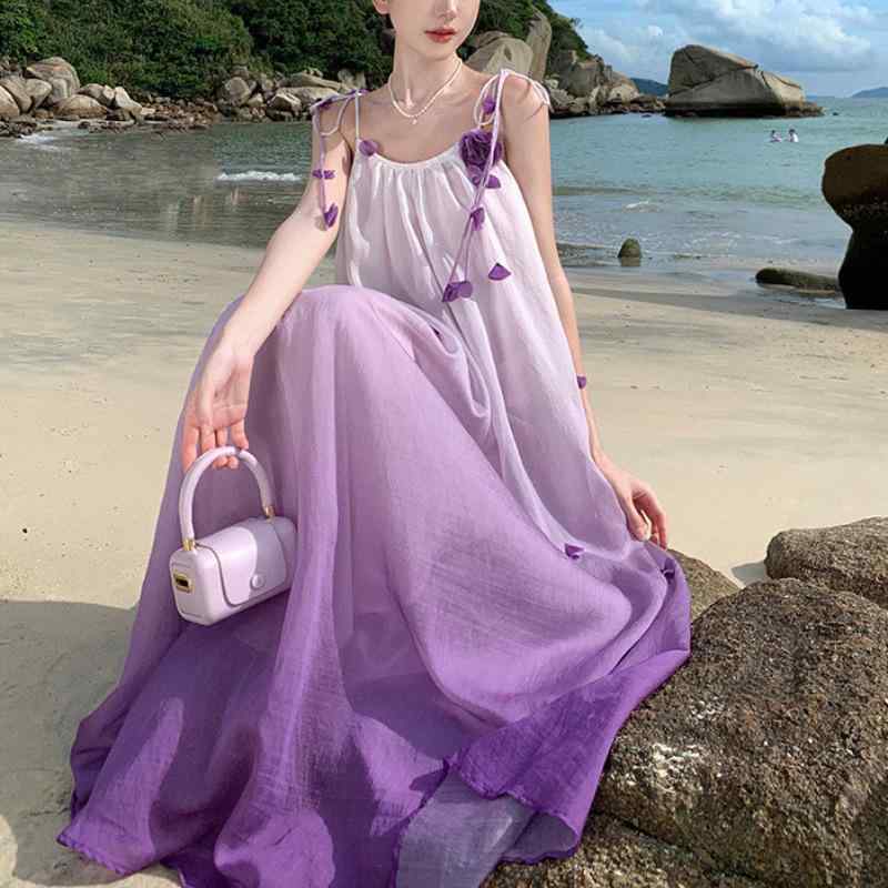 レディース 衣装 グラデーション 立体花柄 ゆったり 吊り帯 旅する たまり場 御休み 御召しもの 可愛らしい 夏用 軽さ 伸縮性 綿織物混 ビッグ影ぼうし V素っ首 サクラ色系
