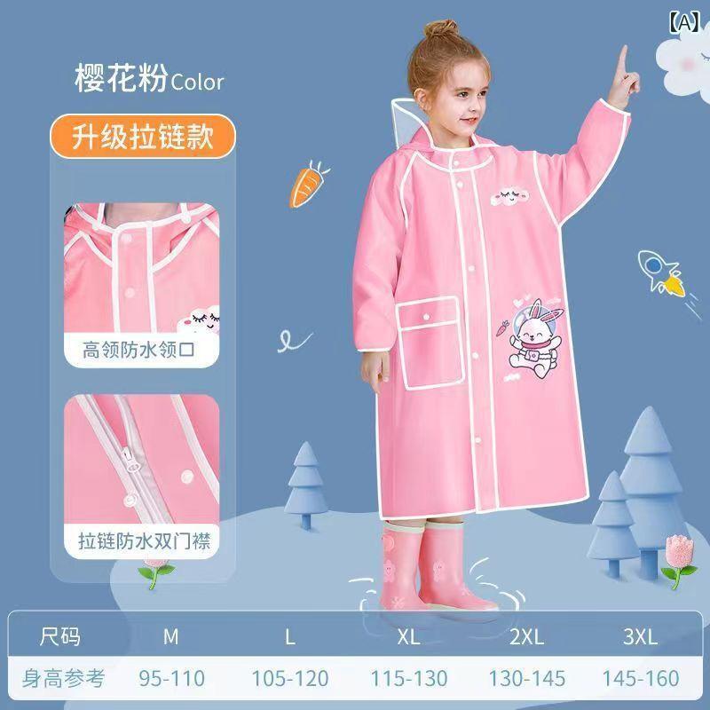 雨衣 赤ちゃん用 幼稚園 小学生 EVA原材料 ボンネット付き添い人 雨合羽 軽さ 周囲の状況思ん量り 肌ざわり似つかわしい 可愛らしい 防御すること服 通学用 アウトドア