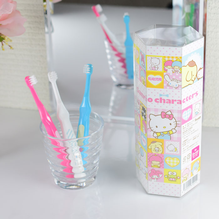 楽天市場 サンリオキャラクターズ 歯ブラシセット 乳幼児用 10本入り 日本製 10色 10キャラクター 表札オンリーワン