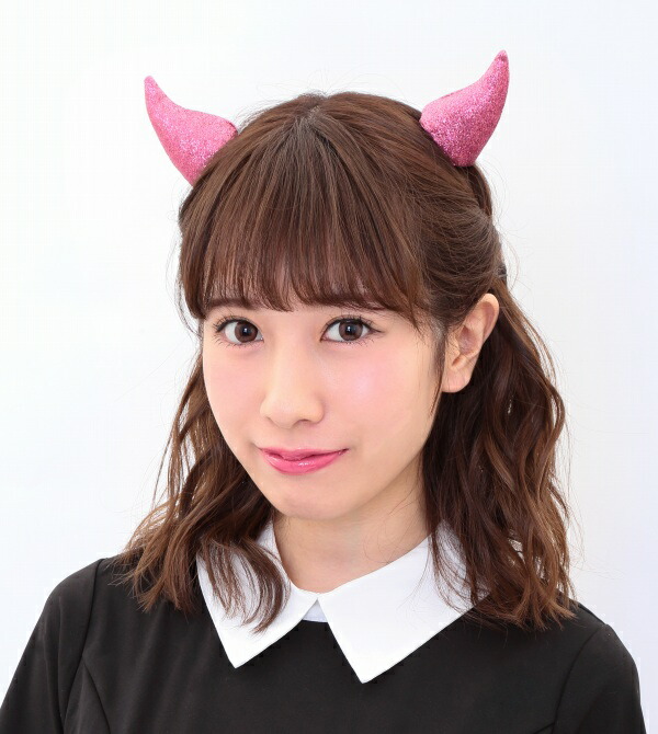 楽天市場 悪魔 コスプレ デビルピン ラメピンク けもみみ デビル ハロウィン ヘアアクセサリー ヘアピン 女性用 子供用 キッズ レディース 00 イベントショップ パンプキン