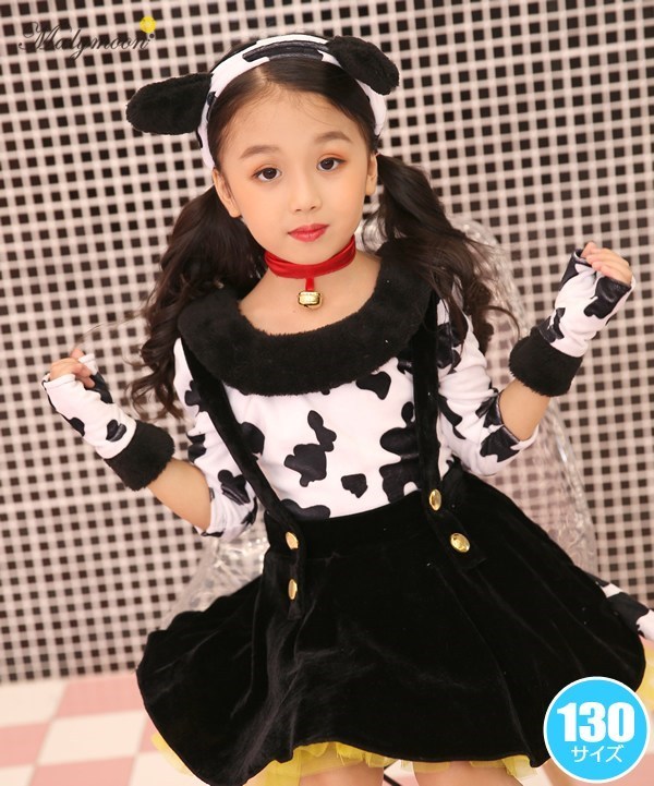 楽天市場 ハロウィン コスプレ キッズ ダルメシアン 130cm マリームーン コスプレ ダルメシアン コスチューム 子供用 キッズ 犬 ダルメシアン 衣装 仮装 イベント ハロウィン イベントショップ パンプキン