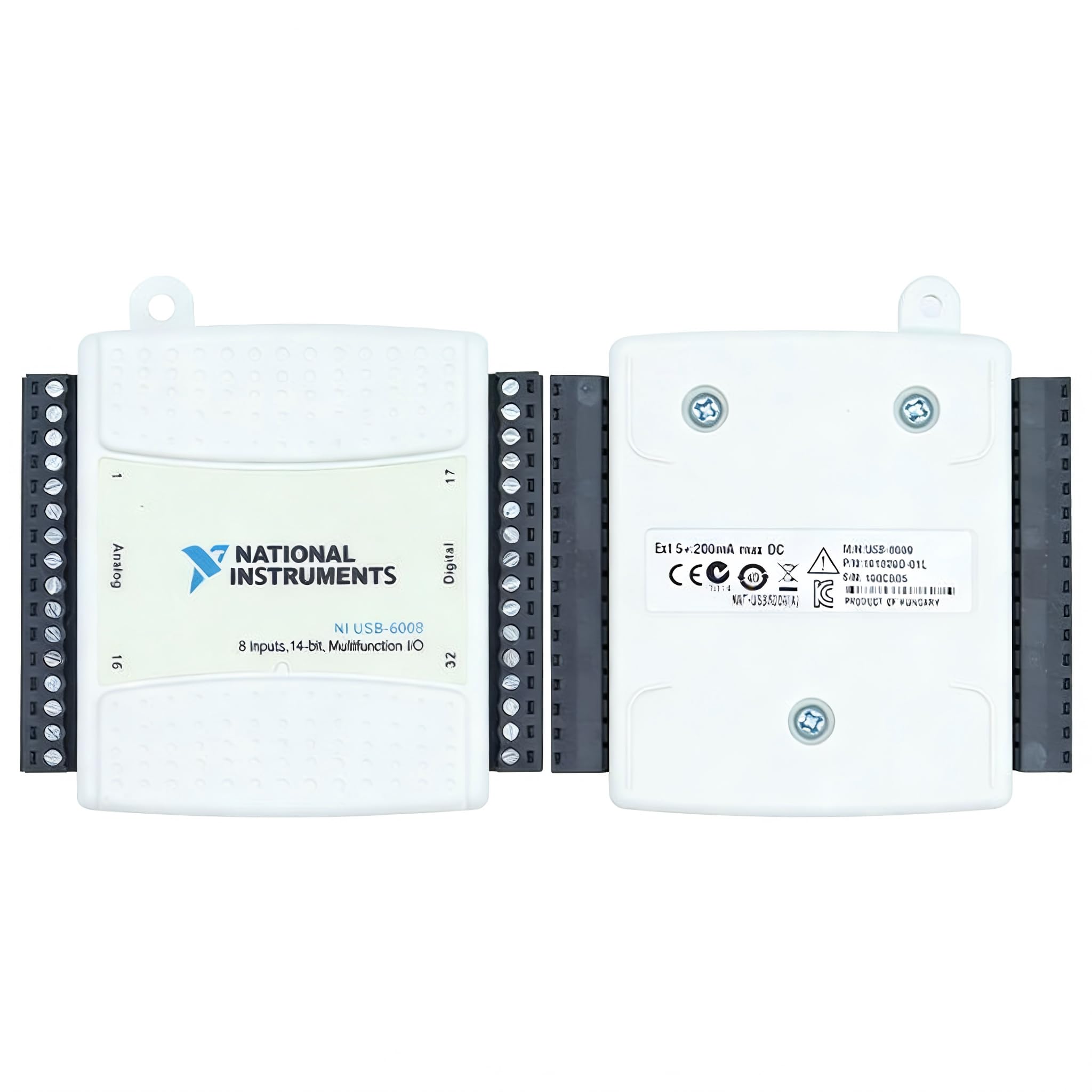 National Instruments USB-6008 / USB-6009 資料寄せあつめる (DAQ) デバイス 多功能I/O 繋ぎ合わせる 二階建てバス力強さ駆動動力 位置づける・抑えつける用 架線端子台付き添い人