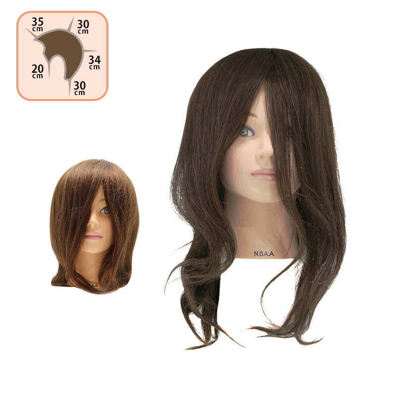 値引 N B A A カットウィッグ Ii ハチ周り 約50cm 人毛100 ヘアカット カット練習 マネキン セット練習用 マネキン 練習用 マネキン ヘッド 新人 研修 トレーニング ヘアケア サロン専売 美容室専売 美容院 美容師 バーバーアームズ 人気特価激安 Volfgr Com