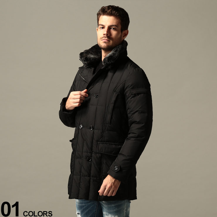 楽天市場 最大00円offクーポン配布中 Moorer ムーレー 取り外し 襟裏ファー ダブル ダウン ジャケット Morris Km2 Blackブランド メンズ 男性 アウター ジャケット ブルゾン ダウン 秋 冬 ファー スタンド ダブル コート ビジカジ Mrmorriskm2 原宿ゼンモール