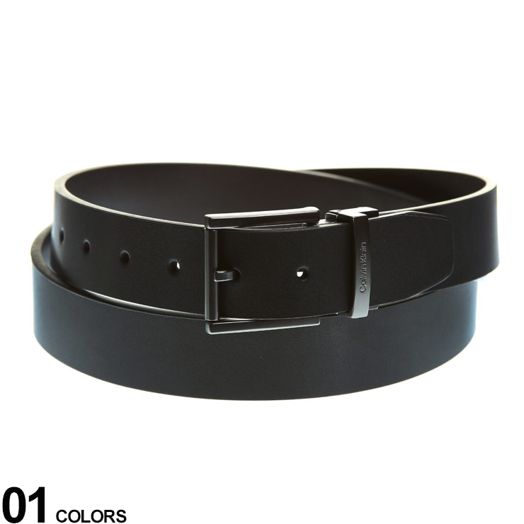Calvin Klein (カルバンクライン) リバーシブル レザー ベルト ブランド メンズ 男性 レザー ベルト ビジネスベルト フォーマル CK11CK020016