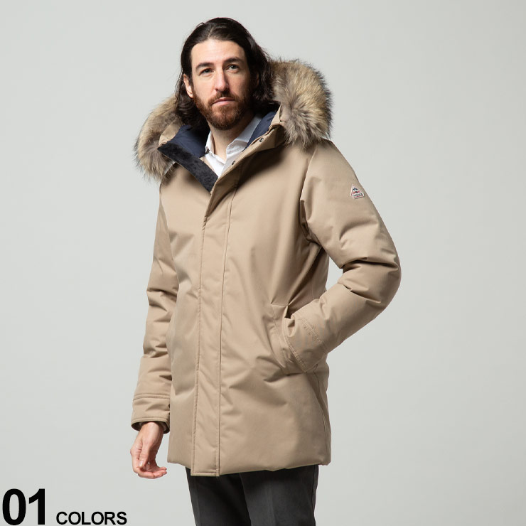 オーバーのアイテム取扱☆ PYRENEX ピレネックス ファーフード フルジップ ダウンジャケット ANNECYブランド メンズ 男性 アウター  ジャケット ブルゾン ダウン PNHMQ008 nrsports.com.br