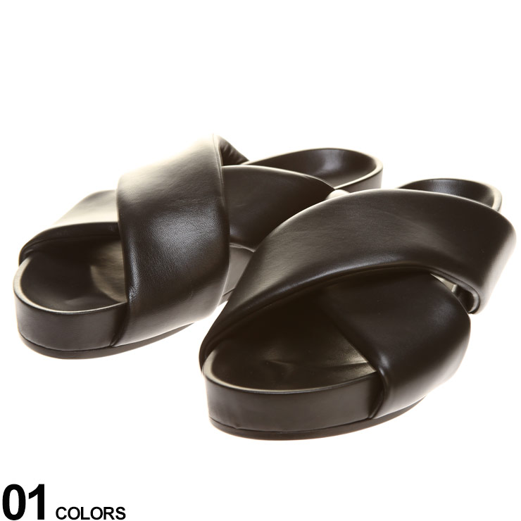 Jil Sander ジルサンダー メンズ 靴 シューズ Jld サンダル 男性 スライドサンダルブランド レザー レザーサンダル