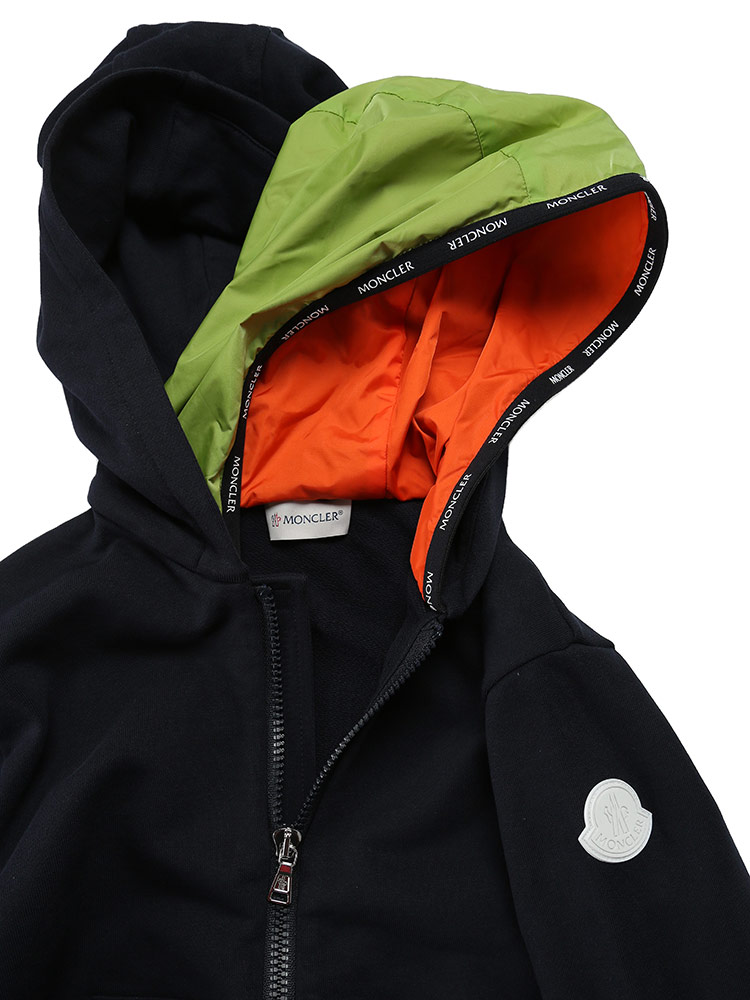 MONCLER (モンクレール) 2重フード フルジップ パーカー スウェット