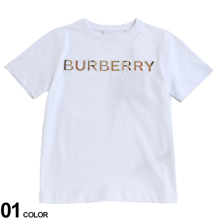 楽天市場】BURBERRY (バーバリー) チェックロゴ クルーネック 半袖 T