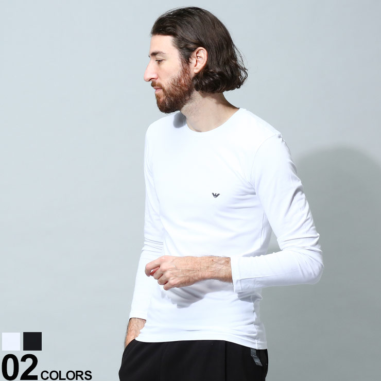 エンポリオアルマーニ メンズ L ベロア ロンT エンポリオアルマーニ EMPORIO ARMANI メンズ ロングスリーブ T