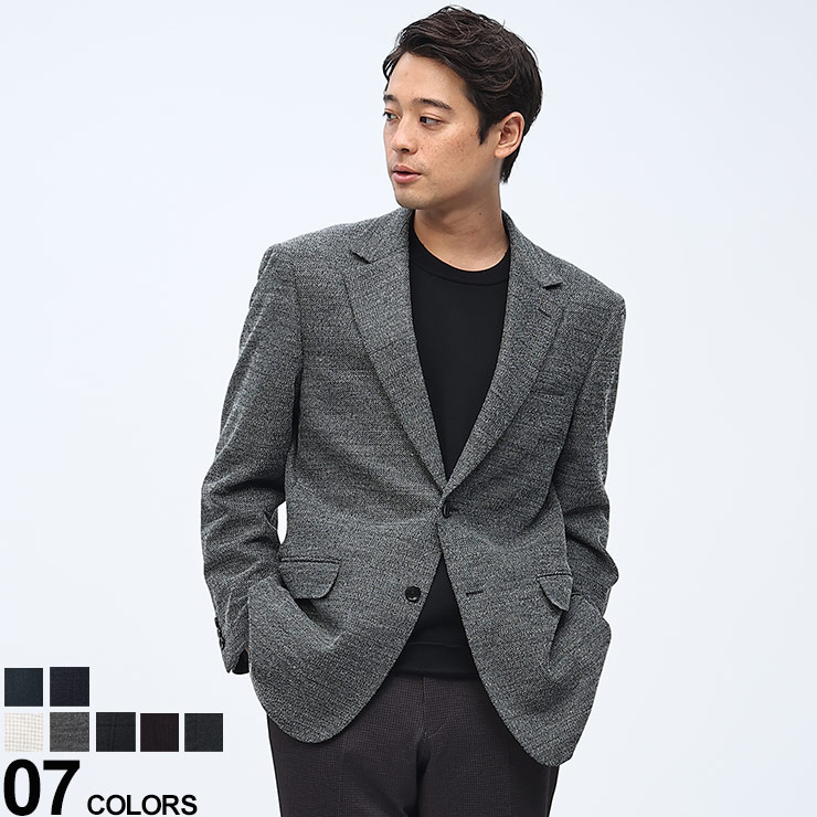 VITTORIO VENETO (ヴィットリオヴェネト) ICHITEKI JAPAN FABRIC シングル 2ツ釦 ジャケット メンズ ビジネス 紳士 アウター ジャケット テーラード ウール 6123203NV23A200