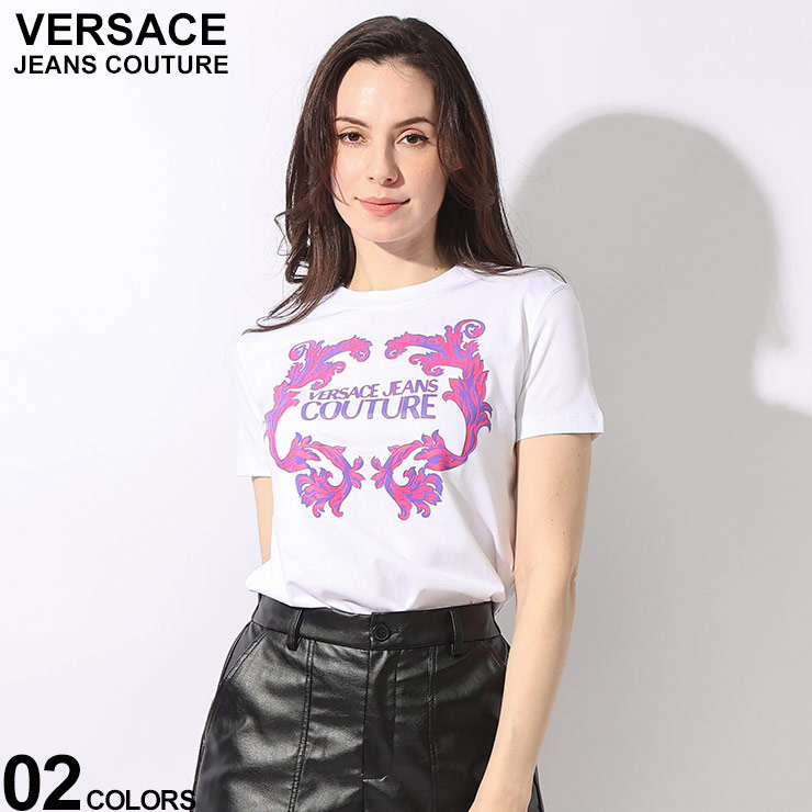 VERSACE JEANS COUTURE カットソー 半袖 バロッコロゴ 楽天市場】VERSACE JEANS COUTURE (ヴェルサーチェ ジーンズ