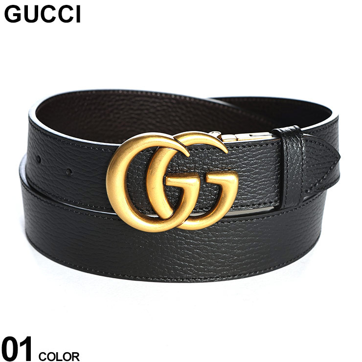 送料無料】グッチ GUCCI ダブルG ゴールドバックル リバーシブル