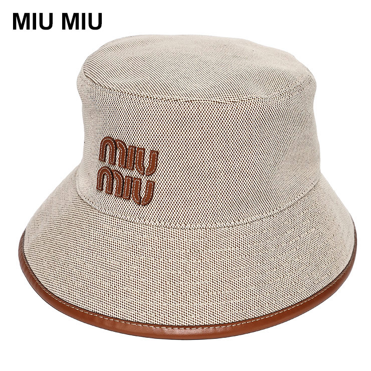 A MIU MIU バケットハット miu MIUMIU ミュウミュウ バケットハット 5HC196 2DXI