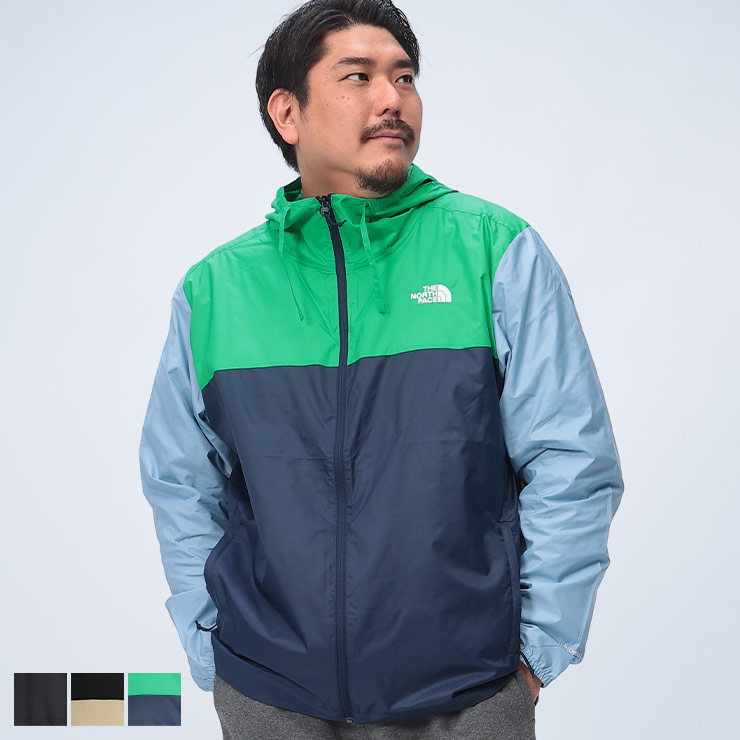 THE NORTH FACE ザ ノースフェイス サイクロンジャケット 大きいサイズ メンズ ロゴ刺繍 MEN'S CYCLONE JACKET3 WINDWALL アウター ウィンドブレーカー ライトアウター 1XL 2XL ブラック グラベル サミットネイビー
