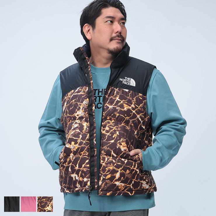 THE NORTH FACE ザ ノースフェイス ダウンベスト 大きいサイズ メンズ フード収納 700フィルパワー M 1996 RETRO NUPTSE VEST アウター 防寒 アウトドア レジャー 1XL 2XL 3XL ブラック レッドバイオレット コールブラウン