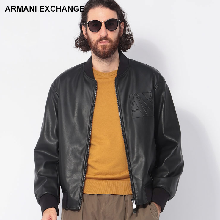 黒タグ✨️ジョルジオアルマーニ　スタンドカラー レザージャケット ブルゾン GIORGIO ARMANI(ジョルジオアルマーニ) レザージャケット(メンズ