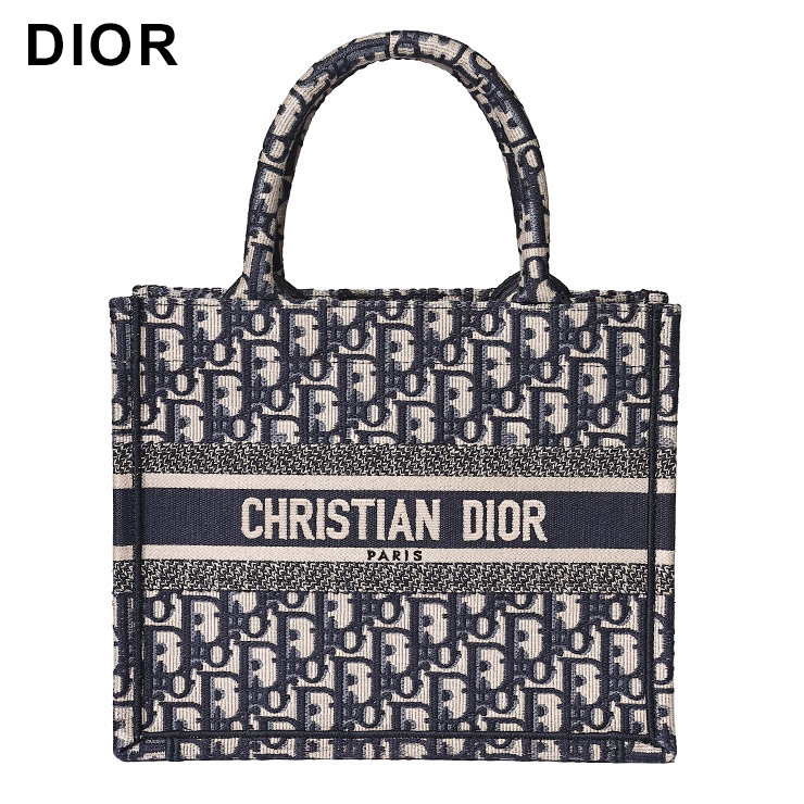 【エレガントに♪】Dior★Dior Book Tote ミディアムバッグ エレガントな生成り＆グレー】Dior BOOK TOTE ミディアム (Dior