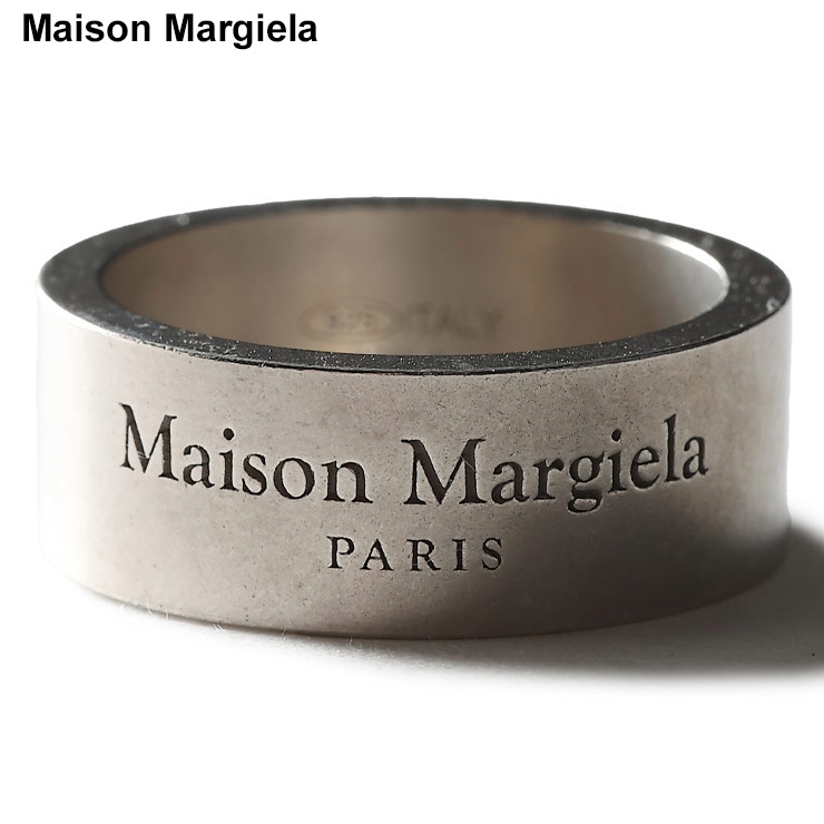 関税送料込★Maison Margielaゴールド＆ブラック リング エムエムシックス メゾン マルジェラ MM6 Maison Margiela