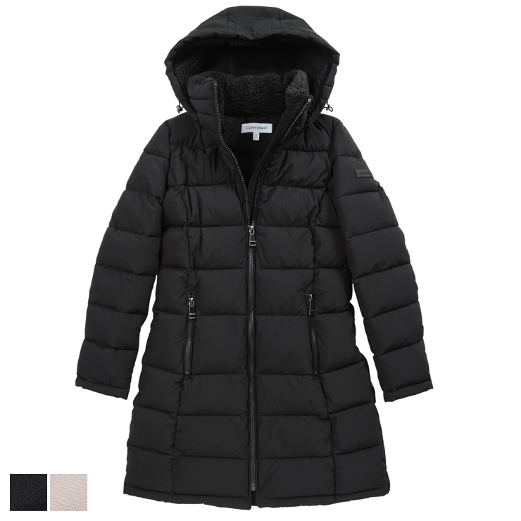 カルバンクライン Calvin Klein ボンネット着脱 フルジップ 中綿 厚地の外套 CKLCW433832 ブランド名 レディース アウター 厚地の外套 上衣 ロング 秋冬