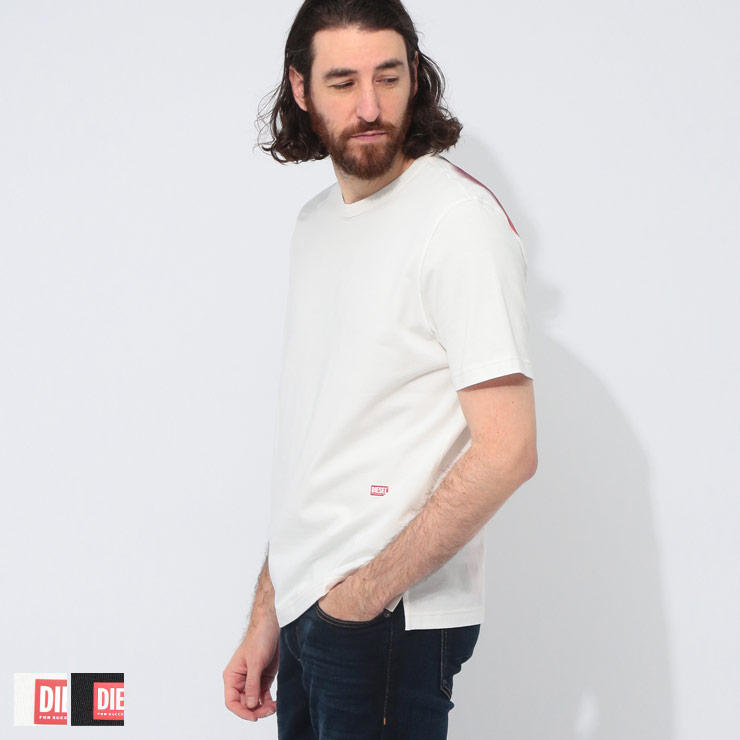 ディーゼル DIESEL バックステージ プリント クルーネック 半袖 Tシャツ DSA165140AKAK ブランド メンズ 男性 トップス Tシャツ プリント コットン 春 夏