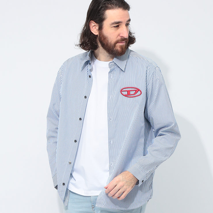楽天市場】DIESEL ディーゼル 長袖 シャツ S-SIMPLY-D A14634
