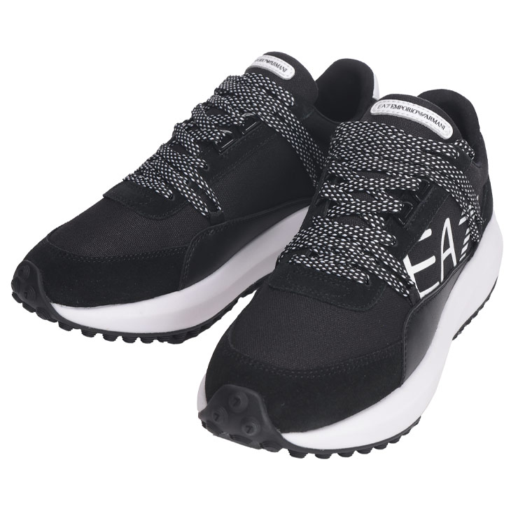 エンポリオアルマー二　UK4 ブラック　プラットフォーム　シューズ　厚底　23㎝ 楽天市場】EMPORIO ARMANI エンポリオアルマーニ レザー スニーカー