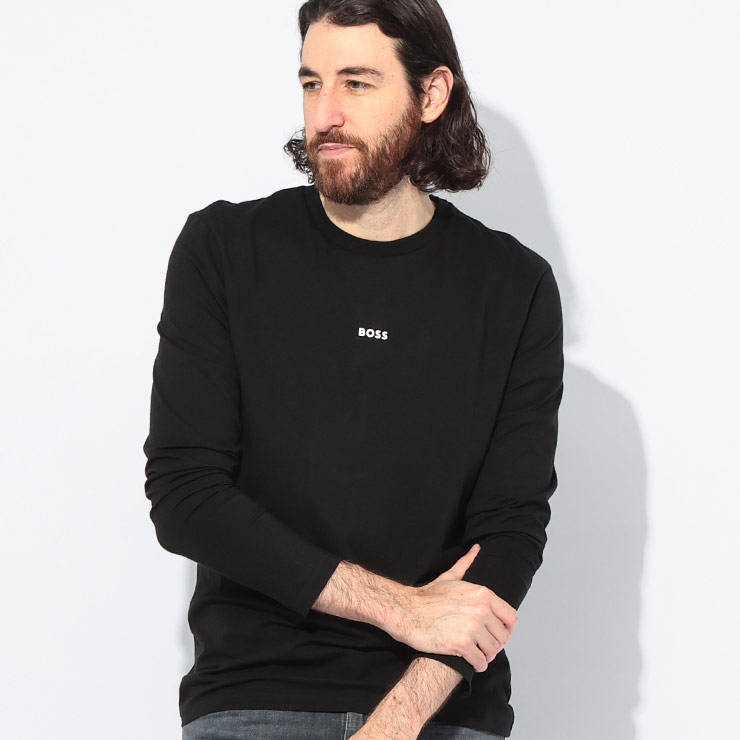 ヒューゴボス HUGO BOSS フロント ワンポイントロゴ クルーネック 長袖 Tシャツ HBO50473286 ブランド メンズ 男性 トップス Tシャツ 半袖 シンプル コットン 6,431円