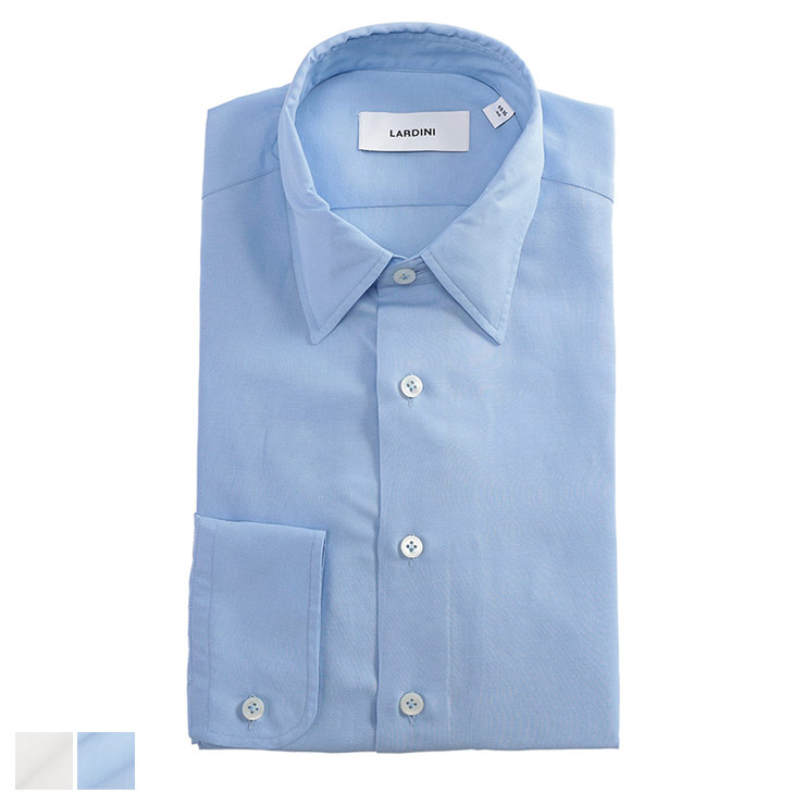 ラルディーニ LARDINI 無地 レギュラーカラー 長袖 ドレスシャツ LDNAVIDC1907 ブランド メンズ 男性 トップス シャツ ワイシャツ ビジネス フォーマル